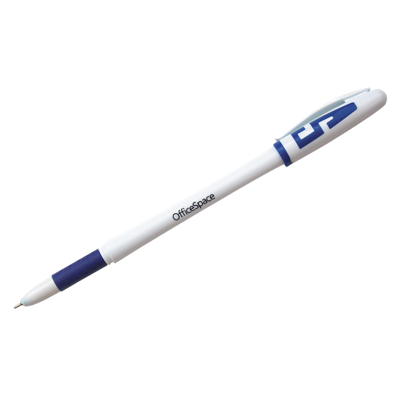 Ручка гелевая OfficeSpace "Seven"  1мм, грип, синяя