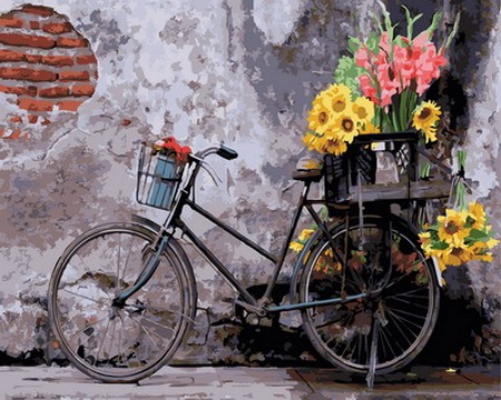 Картина по номерам "Ретро велосипед" 40х50 см 