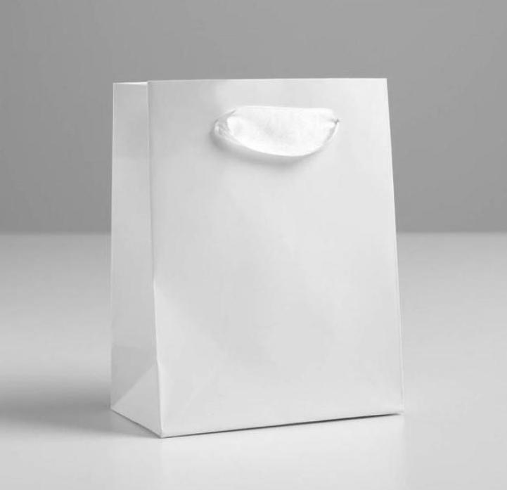 Пакет подарочный 11,5 × 14.5 × 6 см «Белый»