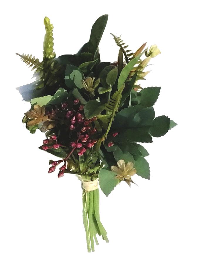 Букет искусственных цветов "Лесная сказка" из полипропилена, 28x18x9 см