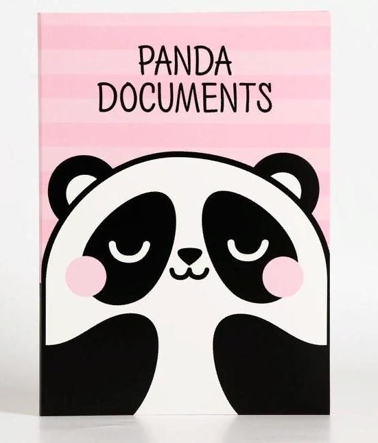 Папка с файлами для семейных документов «Panda documents», 12 файлов