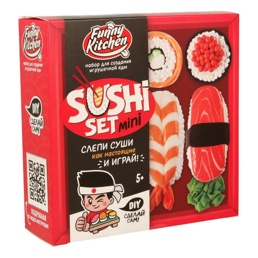 Набор Slime лаборатория.  Funny Kitchen Sushi set mini