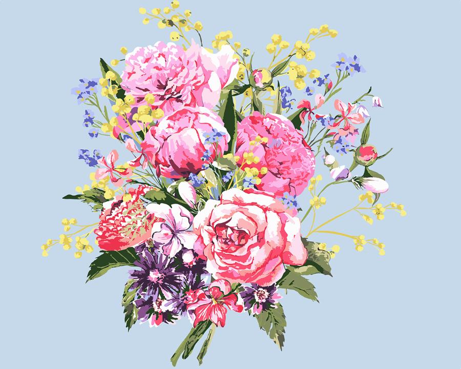 Картина по номерам "Винтажные розы", 50 х 40 см PNB/C1 №63