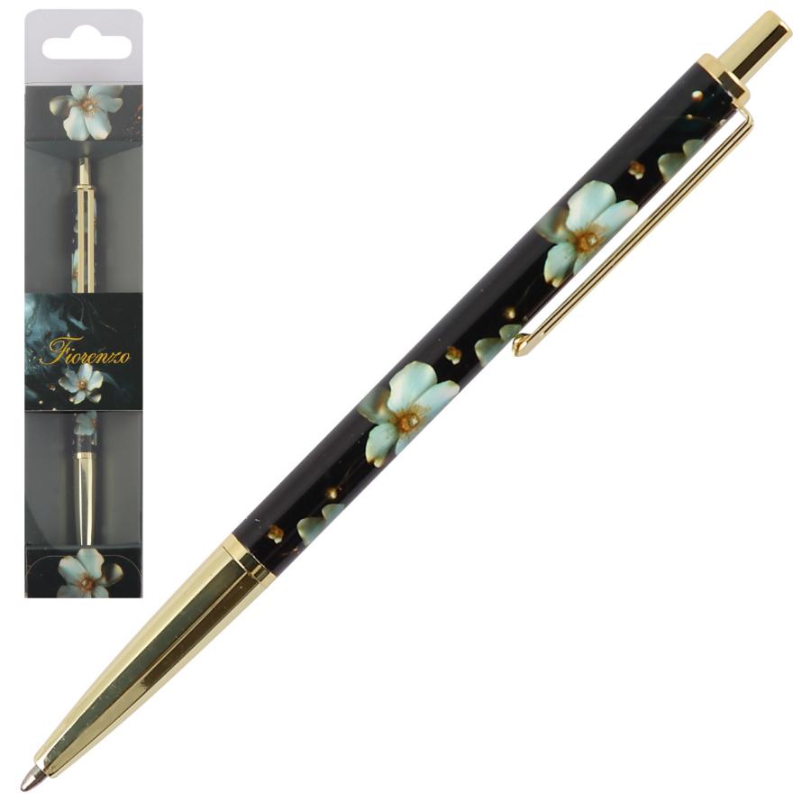 Ручка шариковая подарочная FIORENZO "Анемоны" автоматическая
