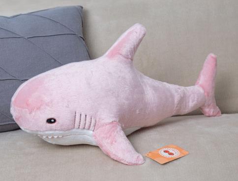 Игрушка мягкая "Акула", 100 см, (розовая)