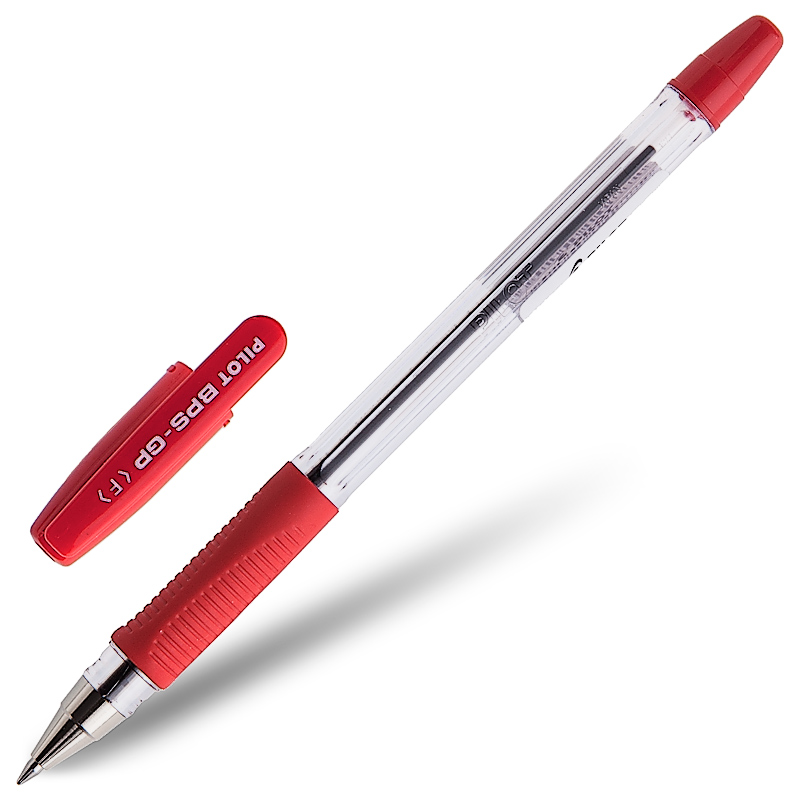 Ручка шариковая PILOT "BPS-GP" 0,7 мм, красная