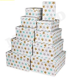 Подарочная коробка Красивые звёзды 31х23х13,5 см