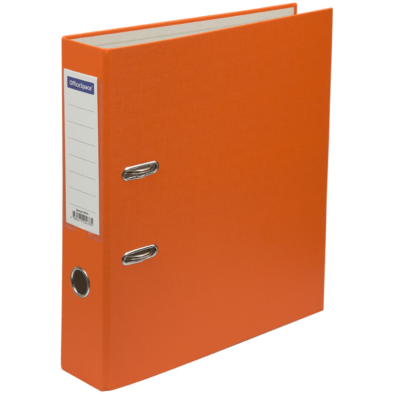 Папка-регистратор Office Space ПВХ, 70 мм, оранжевая