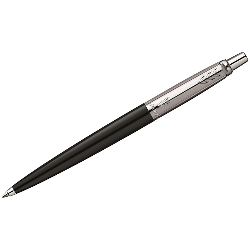 Ручка шариковая Parker "Jotter" Black Chrome, синяя 1,0 мм