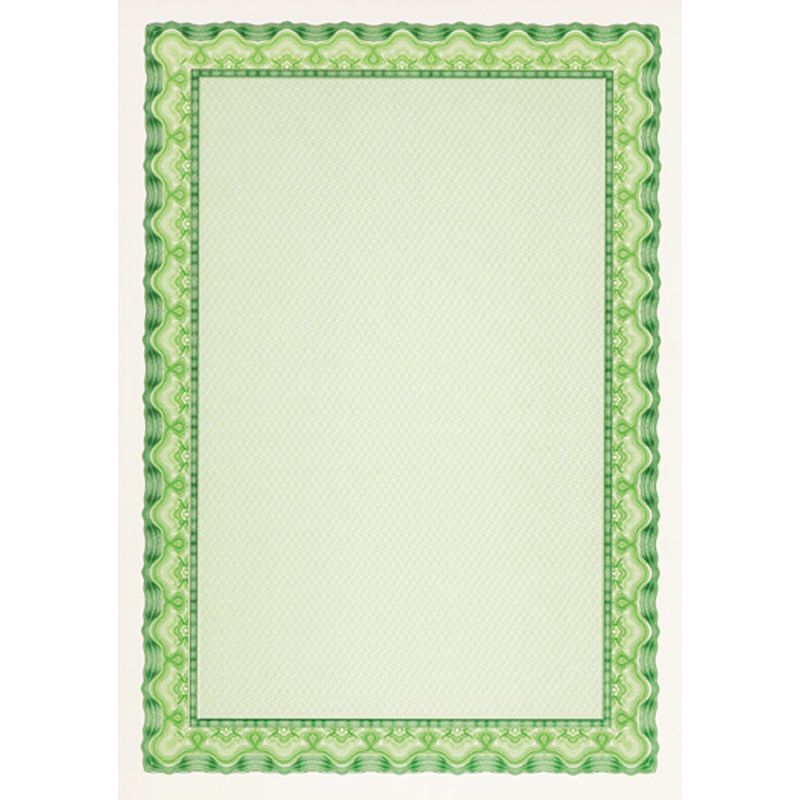 Сертификат- бумага А4 "Зелёная волна" 
