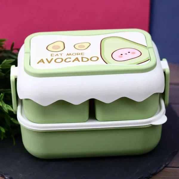 Ланч-бокс "Eat more avocado", green 