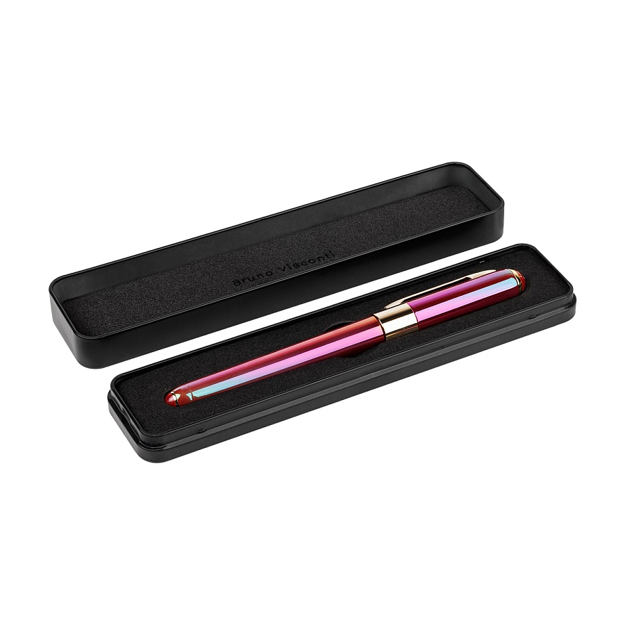 Ручка шариковая Bruno Visconti "MONACO.PEARL" 0,5 мм хамелеон корпус, черный металлический футляр