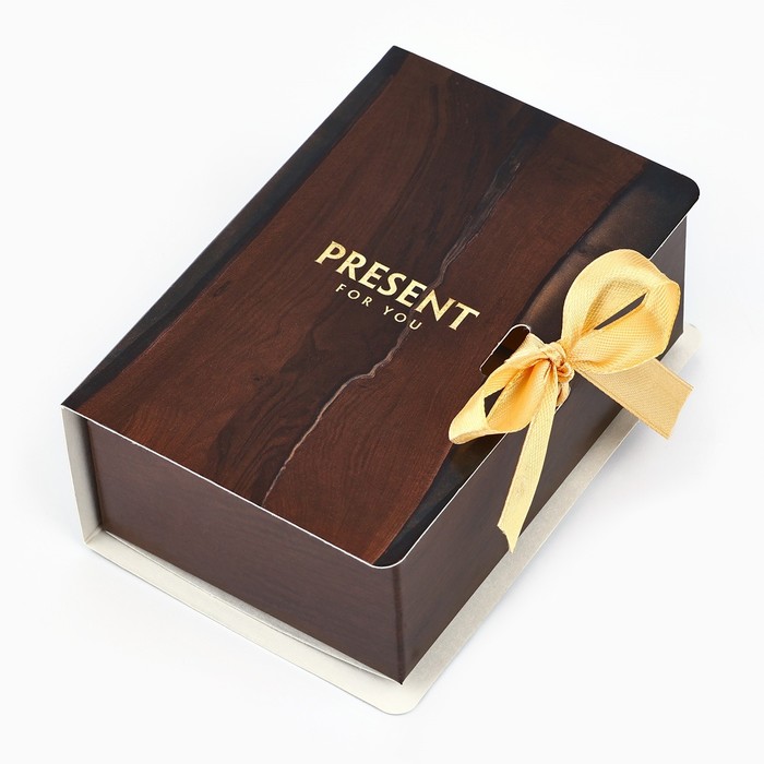 Коробка-книга подарочная складная «Present», 12 х 8 х 4,5 см 