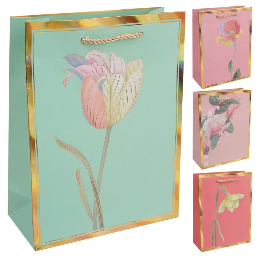 Пакет подарочный 18х23х8 см "Весенний цветок" 