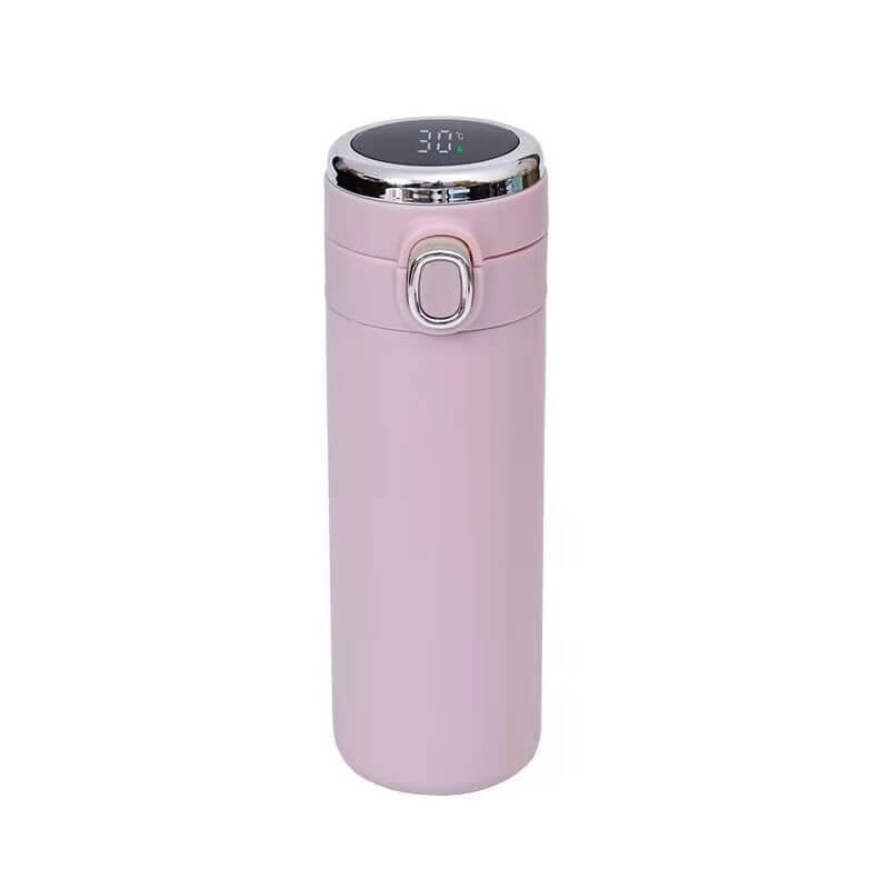 Термос 420 мл "Сlassic style", pink, с датчиком температуры