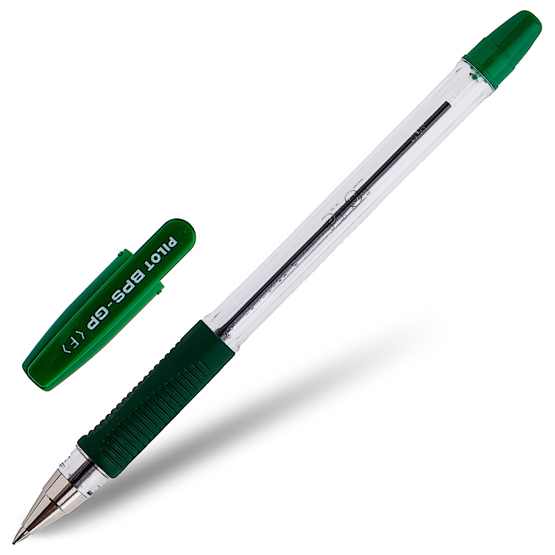 Ручка шариковая PILOT "BPS-GP" 0,7 мм, зеленая