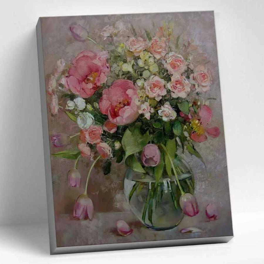 Картина по номерам "Букет с тюльпанами" 40х50 см