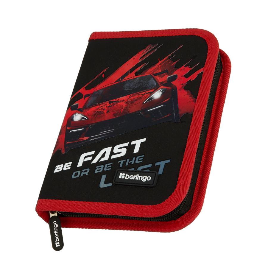 Пенал без наполнения 1 отделение 1 откидная планка "Fast Track" 20х14х4 см 