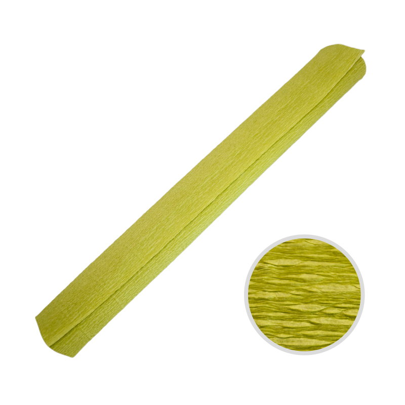 Цветная бумага креповая ОФИСКЛАСС, рулон 50x250 мм, светло-зеленая