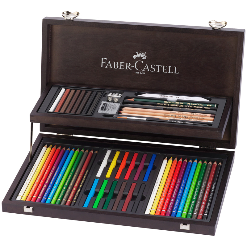Набор художественный Faber-Castell "Art & Graphic Compendium" 54 предмета, деревянный пенал 