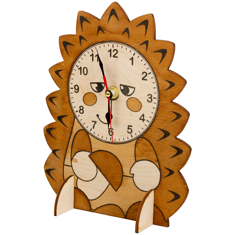 Набор для творчества Десятое королевство - Деревянные часы своими руками "Ежик"