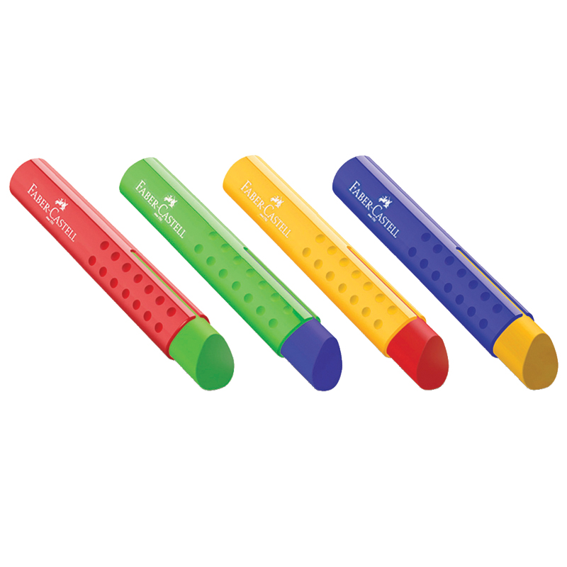 Ластик Faber-Castell "Tri", треугольный, ассорти