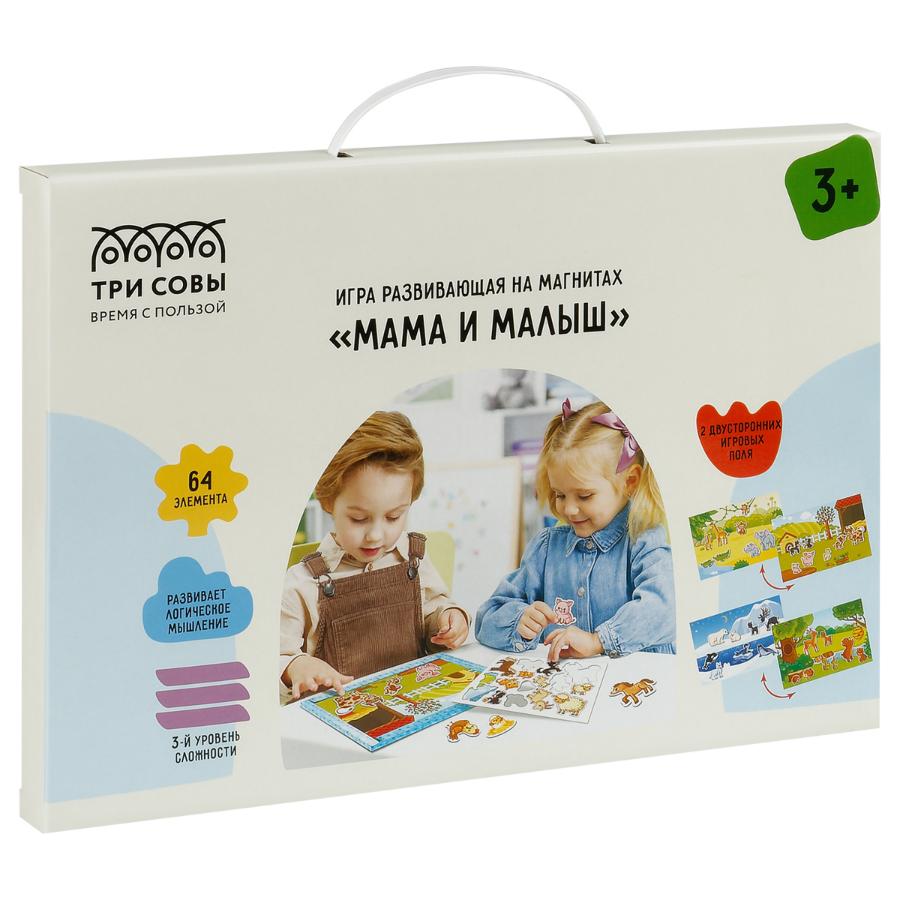 Игра развивающая на магнитах "Мама и малыш", 64 эл.