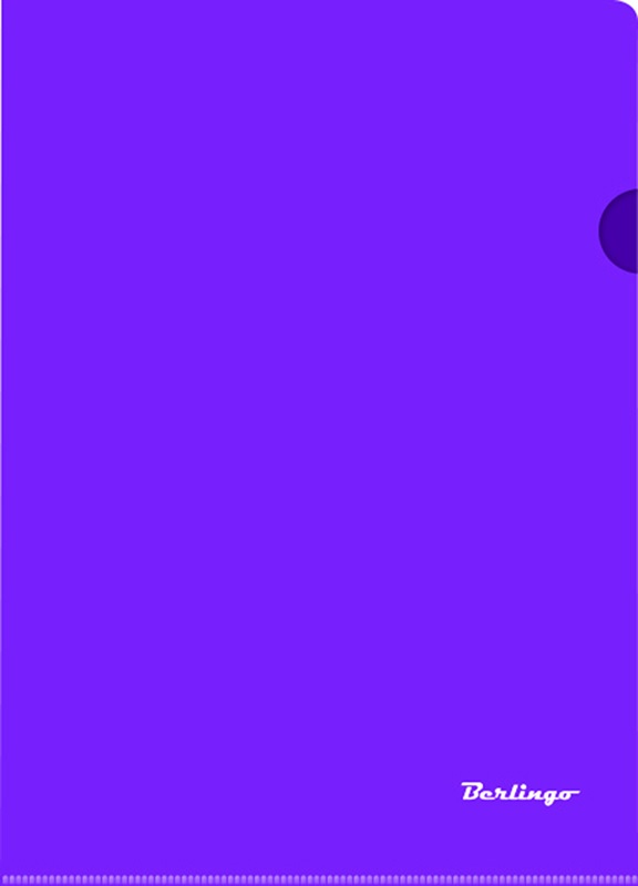 Папка-уголок А4 Berlingo, 180 мкм, фиолетовая