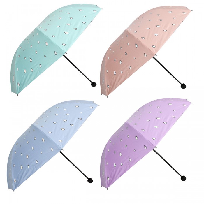 Зонт механический "Magic Rain", (меняет цвет при намокании), ассорти