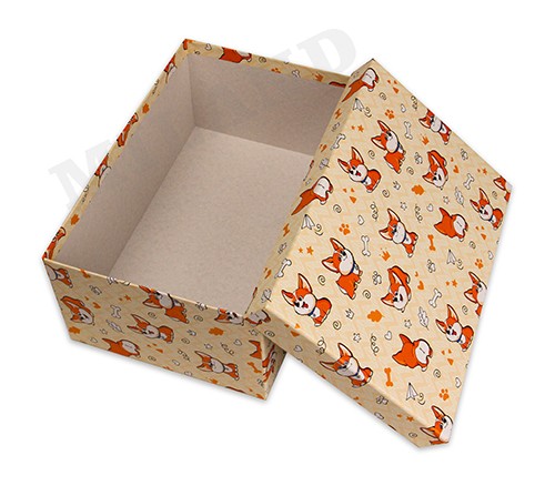 Подарочная коробка Корги 6 х 6 х 3 см (5)