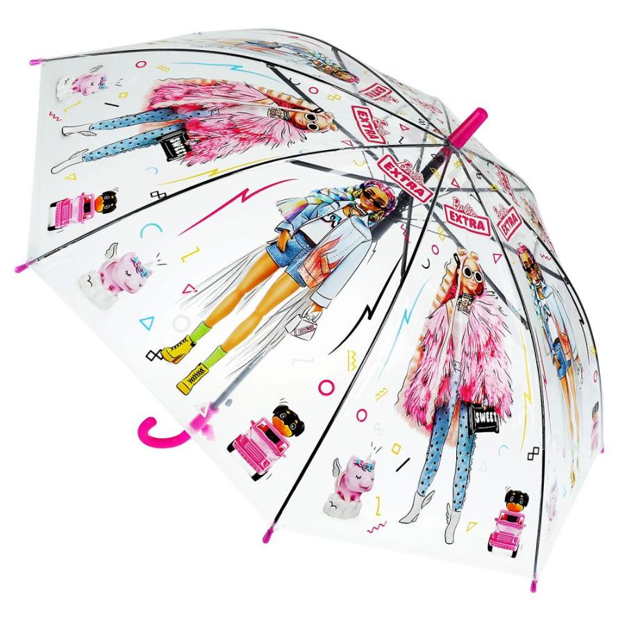 Зонт детский "Барби" , прозрачный, полуавтомат