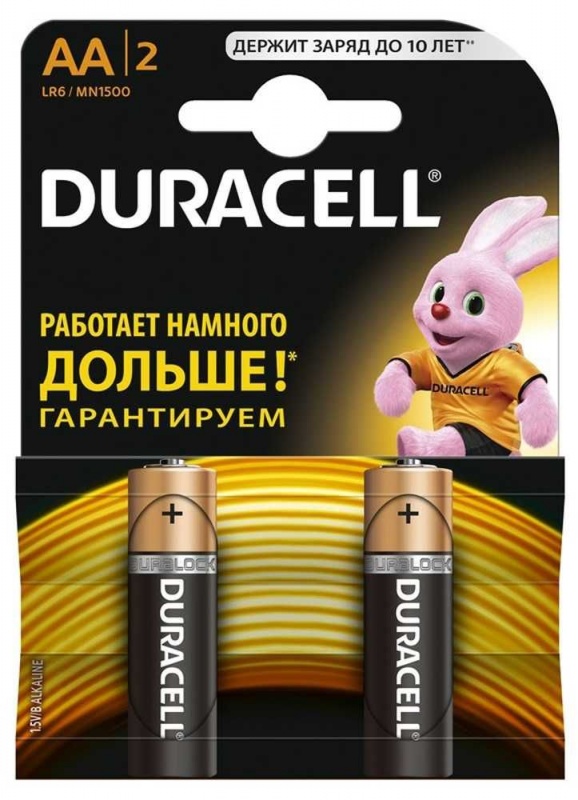 Батарейка DURACEL Basic LR6-2BL АА (уп.2шт)