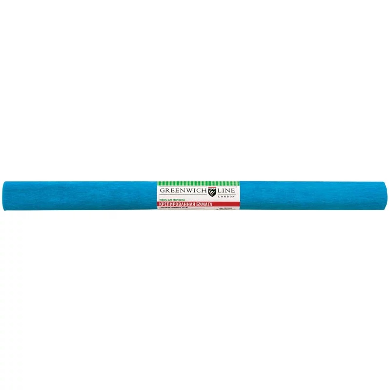 Цветная бумага креповая Greenwich Line, 50х250см, 32г/м2, небесно-голубая