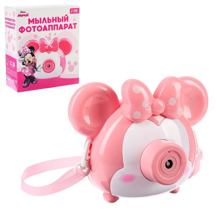 Мыльный фотоаппарат "Микки Маус", розовый 