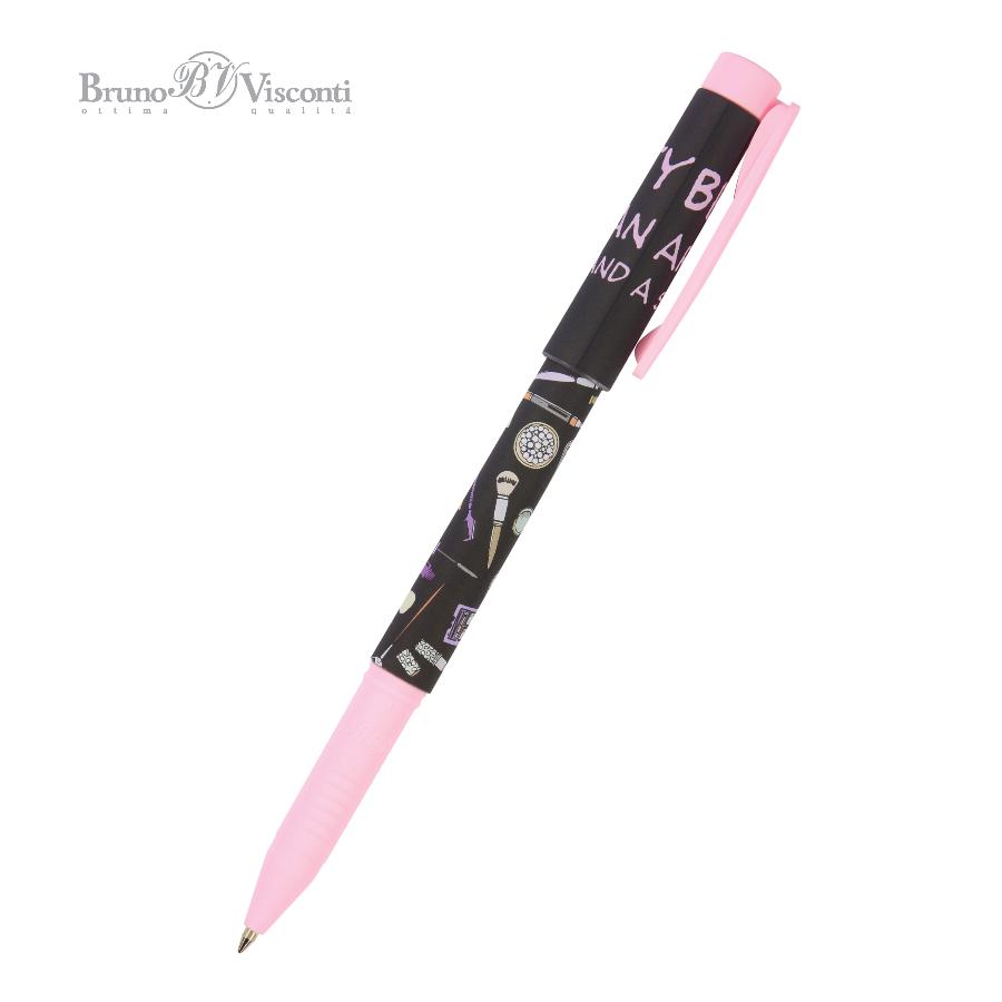 Ручка шариковая Bruno Visconti FreshWrite "Дамские штучки. Помада"  0,7 мм, синяя 
