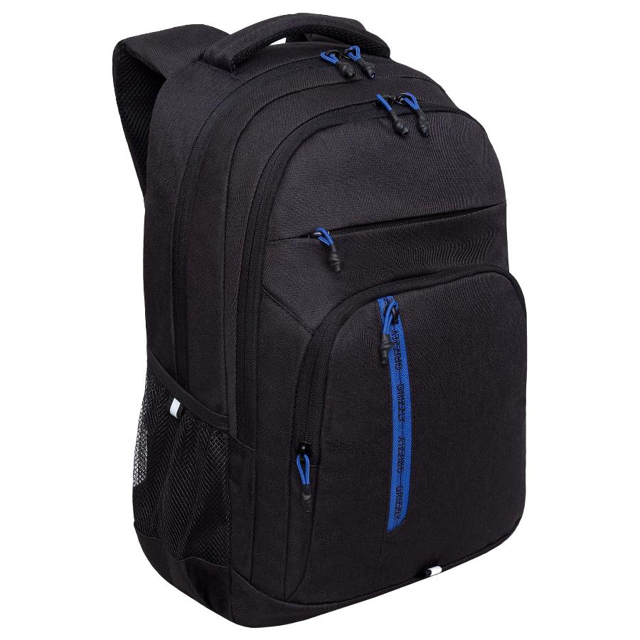 Рюкзак GRIZZLY, 47х32х17 см, черный- синий