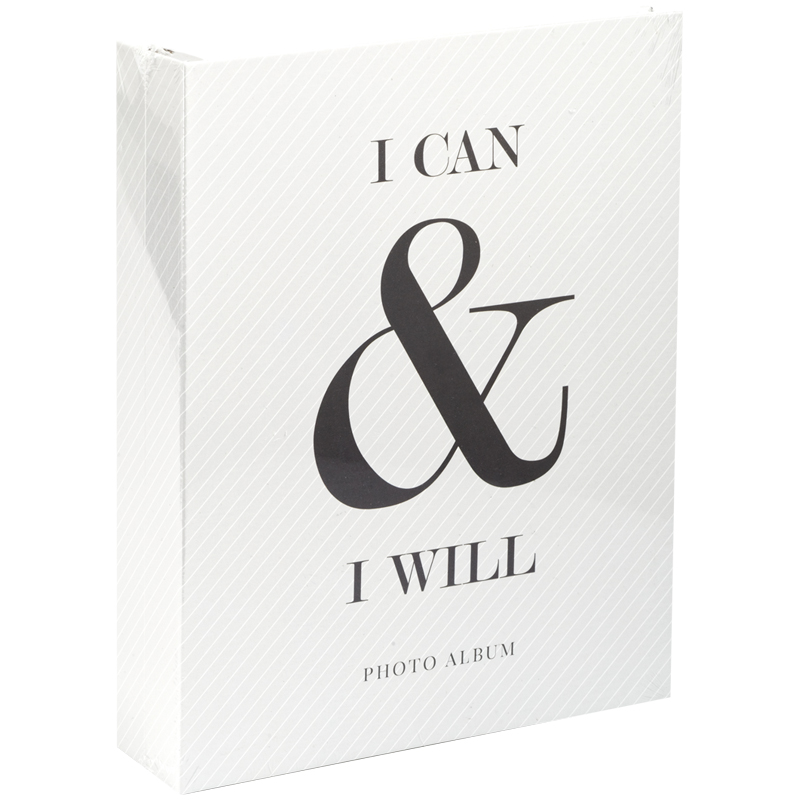 Фотоальбом 200 фото 10х15см, " I can & I will" ПП карман 