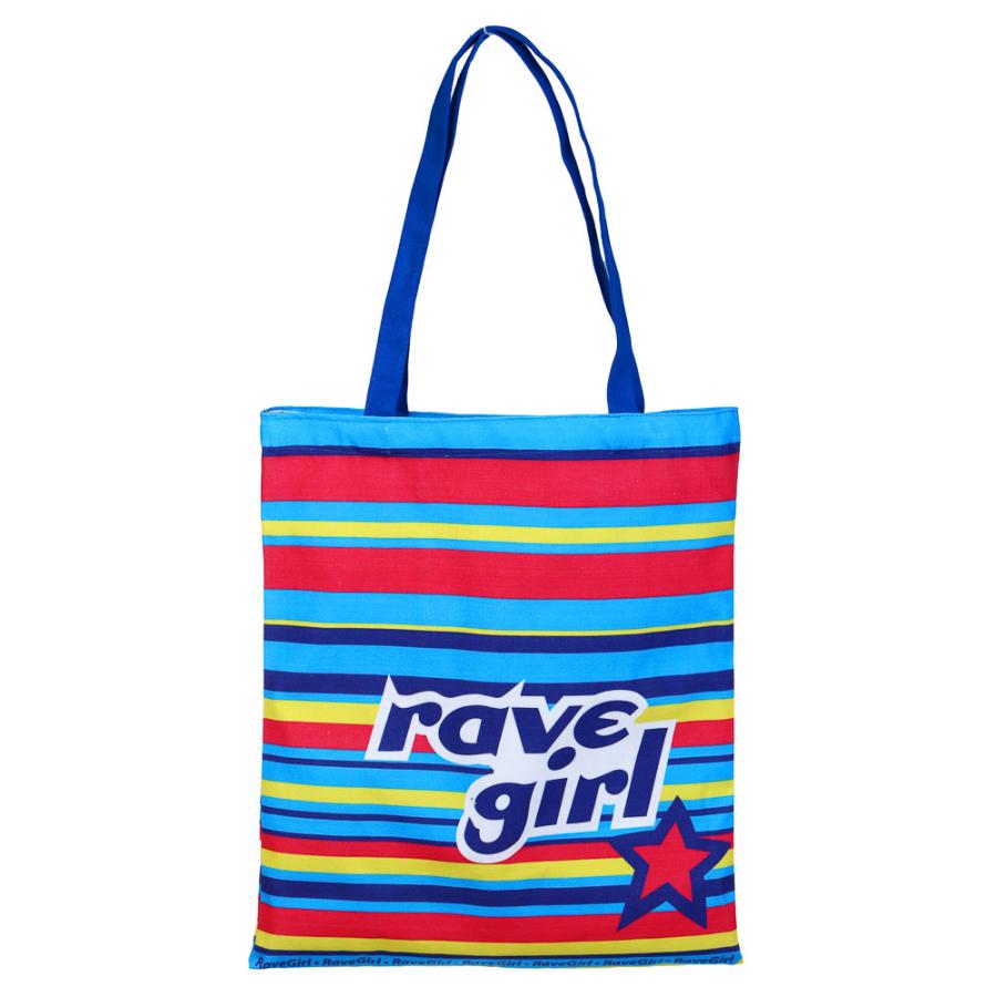 Сумка шоппер "Rave girl", цветная, 38x42 см