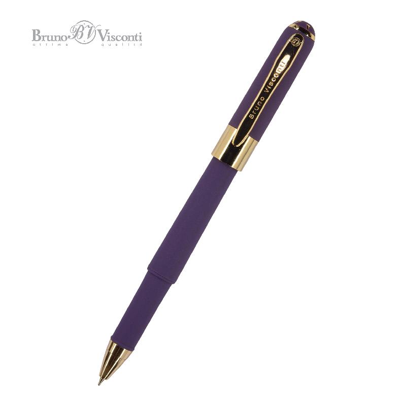 Ручка шариковая Bruno Visconti "MONACO" 0,5 мм синяя, виноградный корпус