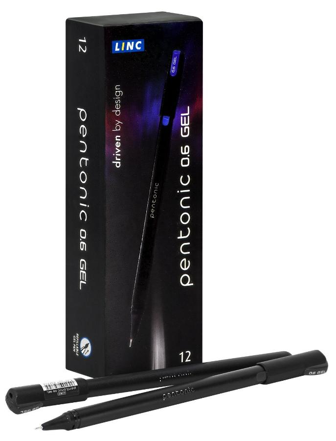 Ручка гелевая LINC PENTONIC 0,6 мм, черная