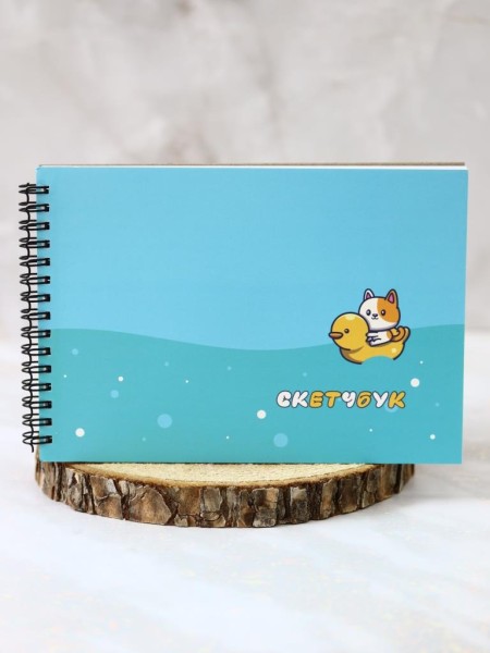 Скетчбук 14х20 "Duck and cat"