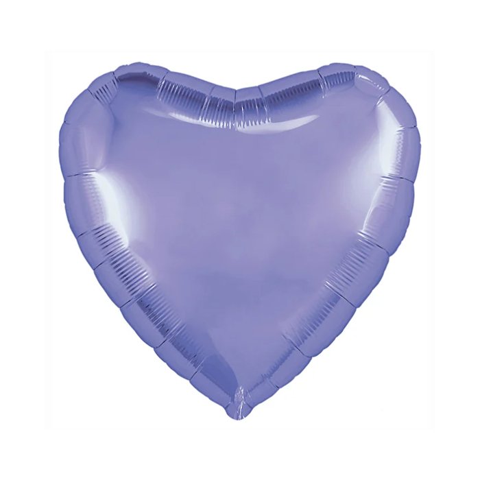 Шар из фольги "Сердце", пастельный фиолетовый