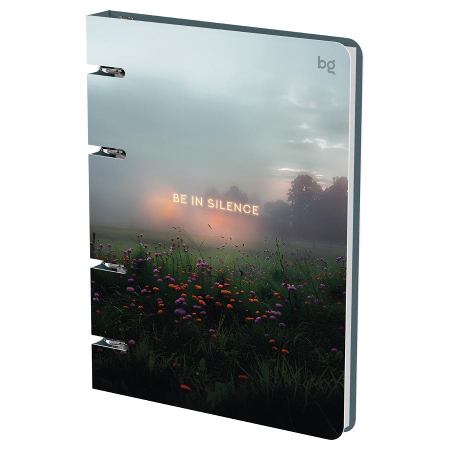 Тетрадь на кольцах 120 л. Silence. soft-touch,