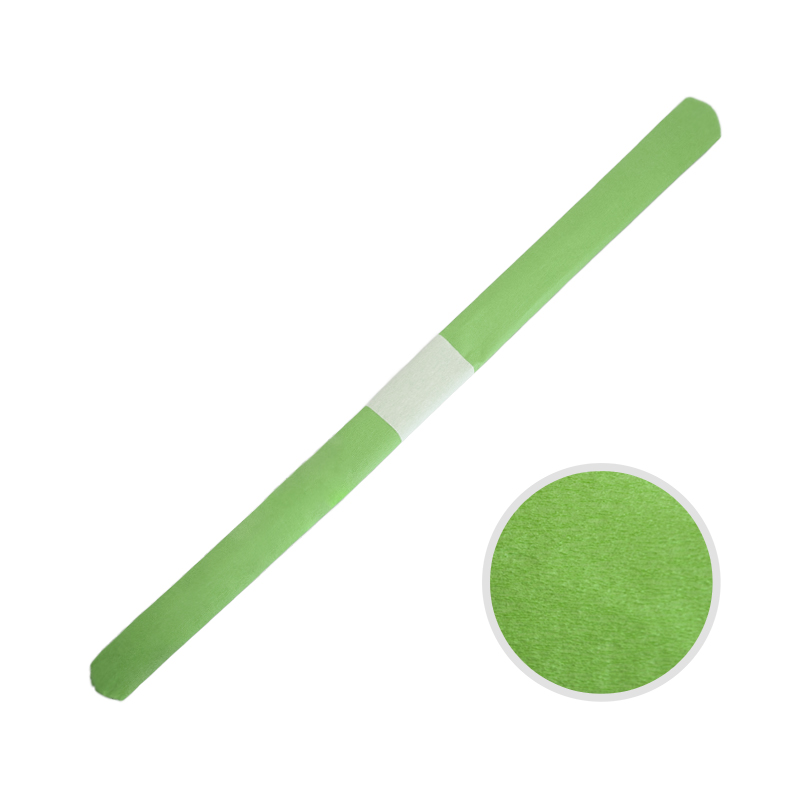 Цветная бумага креповая ОФИСКЛАСС, рулон 50х250 мм 32г/м №80-12, зеленое яблоко