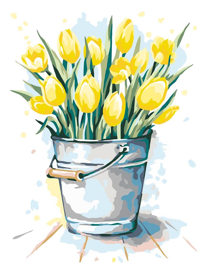 Картина по номерам "Весенние тюльпаны", 40х30 см PNB/PM-052