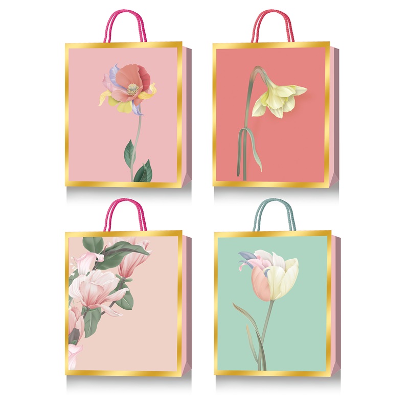 Пакет подарочный 18x23x8см "deVENTE. Flowers for you", ассорти
