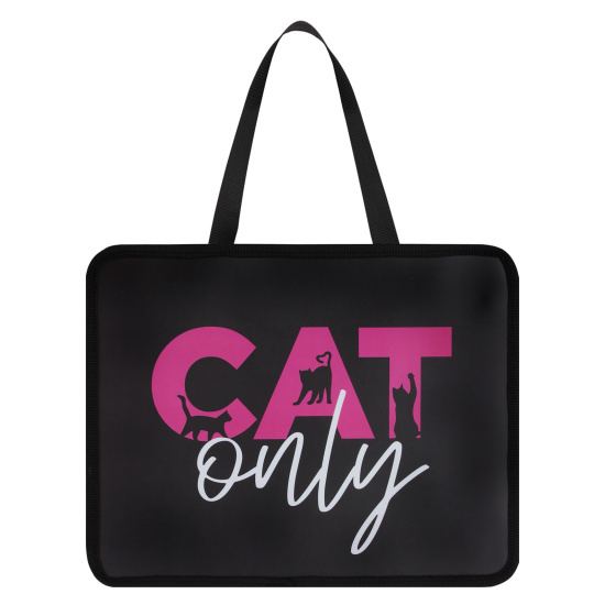 Папка А4 с ручками "Cat only", пластик