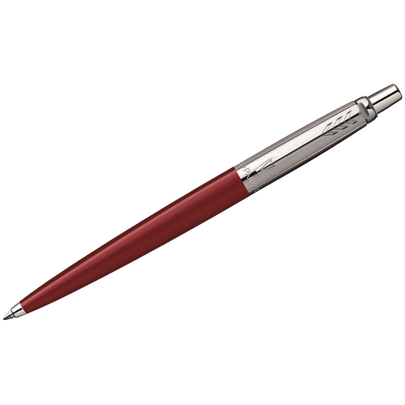 Ручка шариковая Parker "Jotter" Red Chrome, синяя 1,0 мм