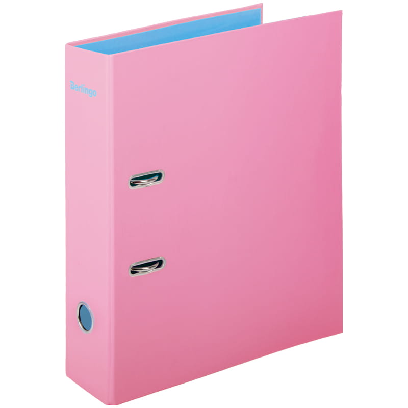 Папка-регистратор Berlingo "Haze", 80 мм, розовая ламинированная матовая