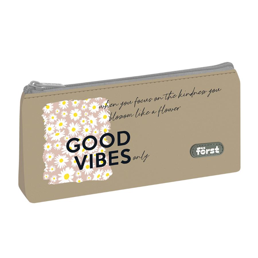 Пенал-косметичка "Good vibes" 22,5х13х3.5 см, 
